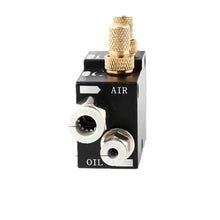 Load image into Gallery viewer, Mist coolant lubrication system for aluminium cutting compressed air and coolant inlet fittings