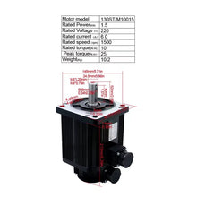 Load image into Gallery viewer, 1.5kw servo motor dimensions
