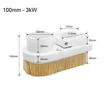 Load image into Gallery viewer, 80mm 2.2kW spindle dust shoe for CNC router
